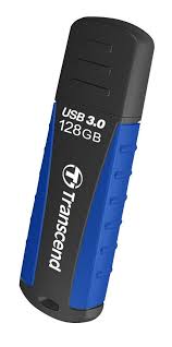 1 Transcend Pendrive Jf810 128 Gb - Rugged Rubber Body - Usb 3.0