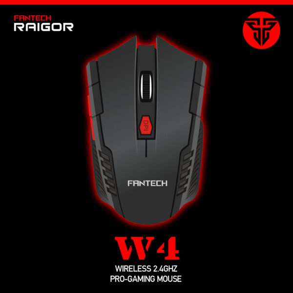 1 Fantech W4 Wireless Gaming Mouse 2400dpi