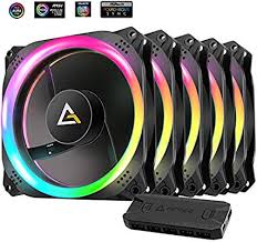 10 Antec Case Fan Cooling Prizm 120 ARGB 5+C 5 in 1 pack with Fan Controller