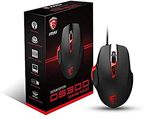 11 Msi Interceptor Ds300 Gaming Mouse 6 Buttom-1 Yr.warranty