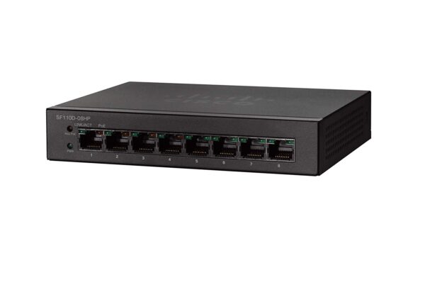 13 Cisco SF110D-08HP 8-Port 10/100 PoE switch