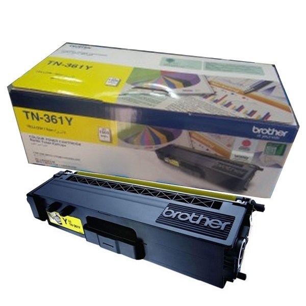 Brother Tn-361y Yellow Toner Cartridge (1,500 Pages) Genuine