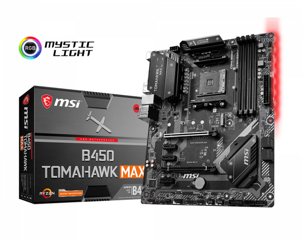 30 Msi M/Board B450 Tomahawk Max For AMD Ryzen 1st, 2nd and 3rd Generation Processor