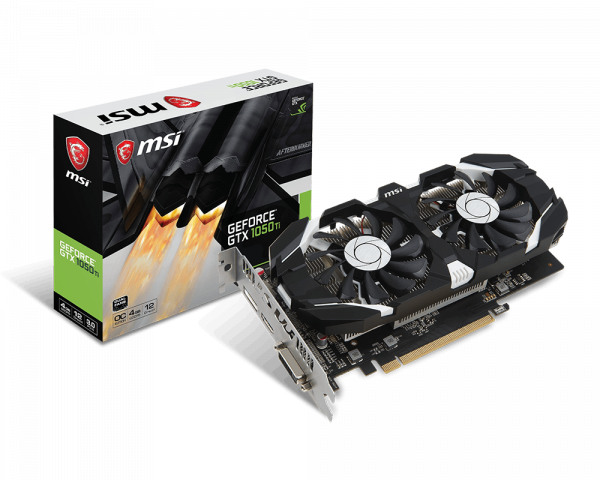 32 MSI Geforce GTX 1050Ti 4GT OCV1 Dual Fans