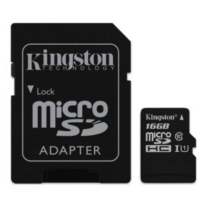 38 Kingston Digital 16GB microSDHC Class 10 UHS-I 45MB/s Read Card with SD Adapter (SDC10G2/16GB)