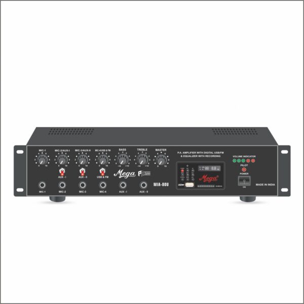 Mega Mia 80u P.a Medium Power Mixer Amplifier ( 1 Year Warrnaty)