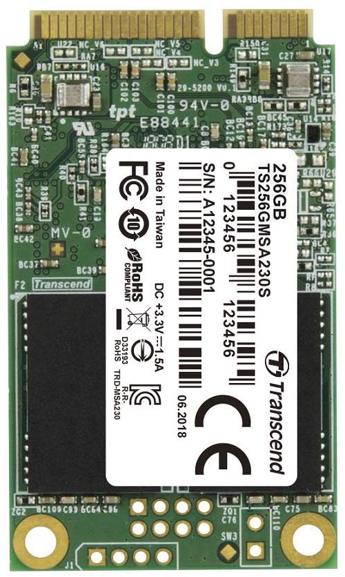 Transcend 256GB mSATA III 6Gb/s MSA230 Solid State Drive