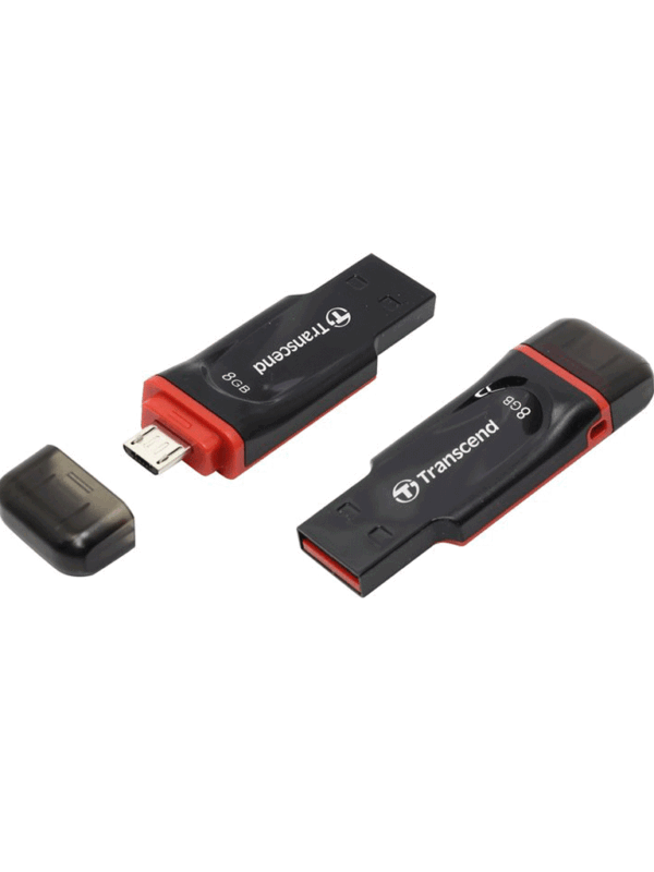 43 Trascend Otg Pendrive Android Otg - Usb 2.0/ Micro Usb - Jf340 - 8 Gb