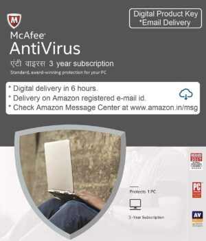 5 mcafee Antivurus 1 user
