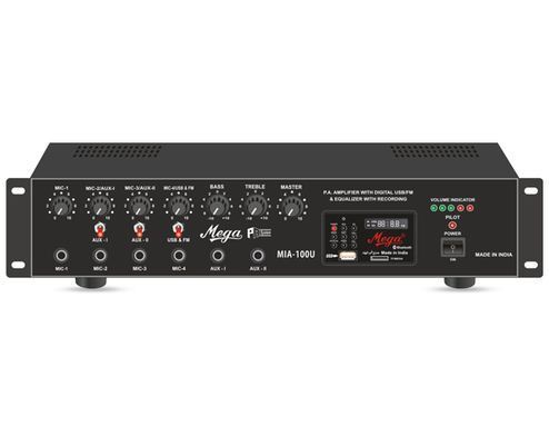 5 Mega Mia 100u P.a Medium Power Mixer Amplifier-1 Year Warranty