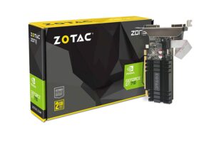 50 ZOTAC GeForce GT 710 2GB DDR3 PCI-E2.0 DL-DVI VGA HDMI Passive Cooled Single Slot Low Profile Graphics Card (ZT-71302-20L)