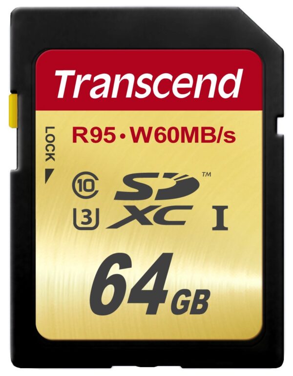 51 Transcend 64 GB High Speed 10 UHS-3 Memory Card 95/60 MB/s (TS64GSDU3)