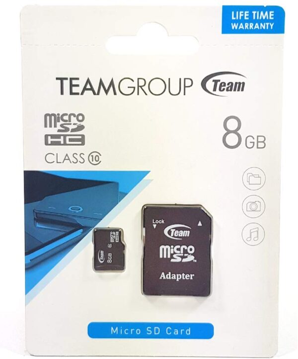 52 Team Group 8 GB C10 Micro-SD Flash Memory Card