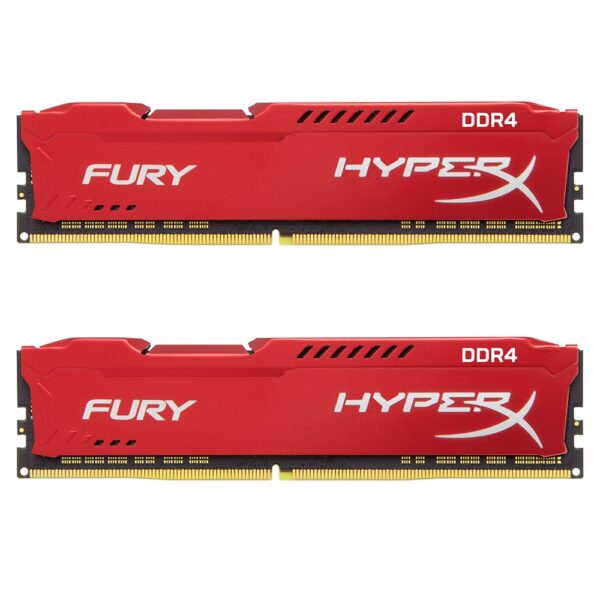 Kingston Technology HyperX Fury Red 16GB 2400MHz DDR4 CL15 DIMM Kit of 2 1Rx8 (HX424C15FR2K2/16)