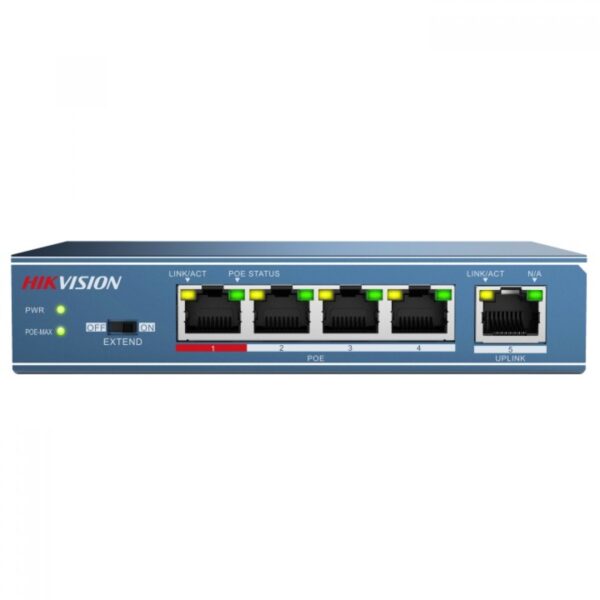 Hikvision 4 Port Poe Switch Ds-3e0105p-e/m