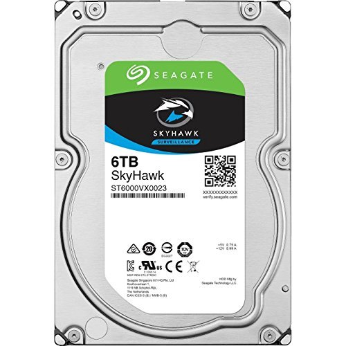 Seagate ST6000VX0023 6TB SKYHAWK  hdd with 1 yr warranty