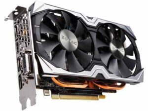 7 ZOTAC GeForce GTX 1060 AMP!, ZT-P10600B-10M, 6GB GDDR5 Super Compact Dual-Fan IceStorm Cooling FREEZE Fan Stop