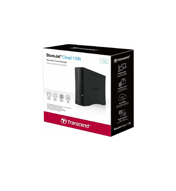 7 Transcend Store Jet 3.5" 4TB Personal Cloud Storage 110 (1-bay)