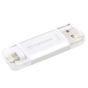 70 Transcend Jet Drive Go Silver - 64 GB - JDG300S - Apple Mfi Certified OTG Pen Drive