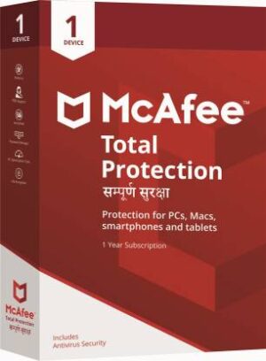 9 Mcafee Total Protection 1 User 1 Year Warranty