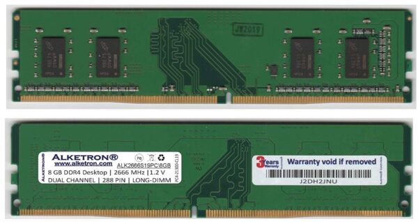 f Desktop Ram 8gb Ddr4 2666 Long Dimm 1 Year Warranty