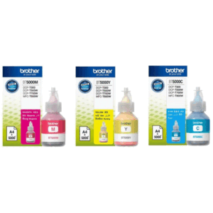 10 Brother Color Inkjet Bt-5000c/m/y (cyan/magenta & Yellow) Genuine