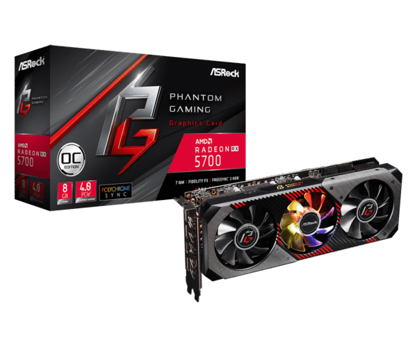Asrock Radeon RX 5700 Phantom Gaming D 8G OC fan  with 3 yr. warranty