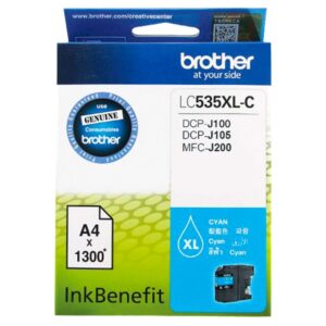 12 Brother Color Cartridge Ink Lc-535xlc(genuine)