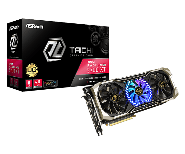 Asrock Radeon RX 5700 XT Taichi X 8G OC+ fan with 3yr. warranty