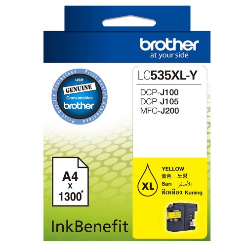 Brother Color Ink Lc-535xly(genuine)