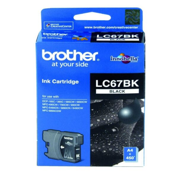 Brother Inkjet Cartridge Black Lc-67bk(genuine)