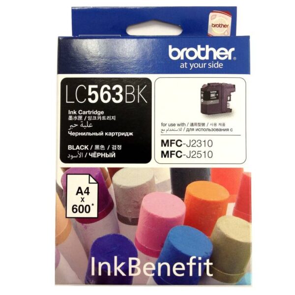 19 Brother Inkjet Cartridge Lc-563bk (genuine)