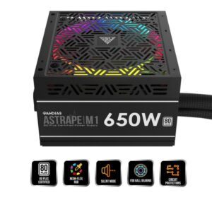 23 Gamdias 650W 80 Plus white Power Supply with 2 yr. warranty