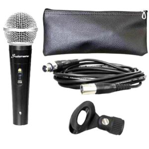Studiomaster Km52 Wired Balanced Microphone 5m Cable Stand Clip Protec