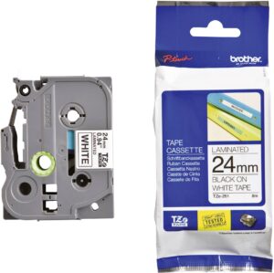 48 Labelling tape Brother TZe, TZ TZe-251 Tape colour: White Font colour:Black 24 mm 8 m