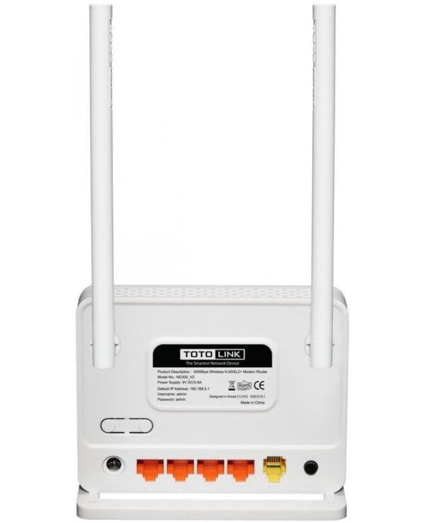 5 TOTOLINK ND300 ADSL+DSL Wireless Router 300mbps