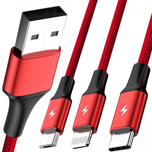 Unitek 3-in-1 USB (Type-C / Micro USB / Lightning) C4049RD