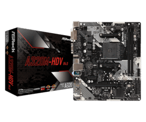 Asrock A320M-HDV R4.0 motherboard with 3 yr. warranty