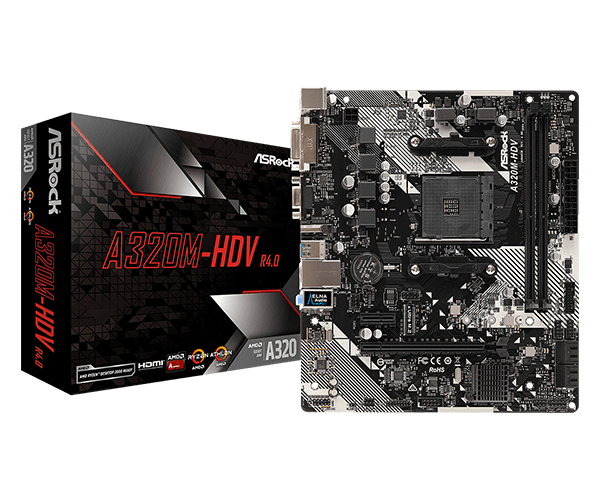 7 Asrock A320M-HDV R4.0 motherboard with 3 yr. warranty