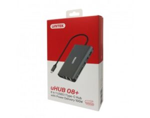 80 Unitek Type C Aluminum Multiport Hub D1019A