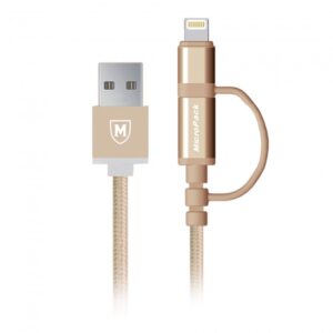 87 Micropack I-201 MFI 2 in 1 charge & sync cable