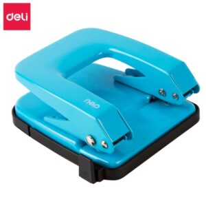 deli punch Punch Hole Machine 0137 – Heavy Duty 2-Hole Paper Punch for Office & School