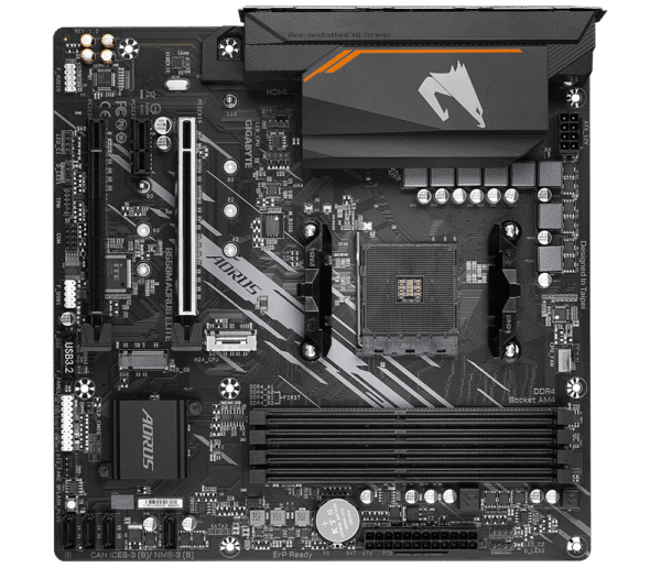 1000 (1) Gigabyte B550m Aorus Elite 1.0 Amd Motherboard/ 5000 Series Supported