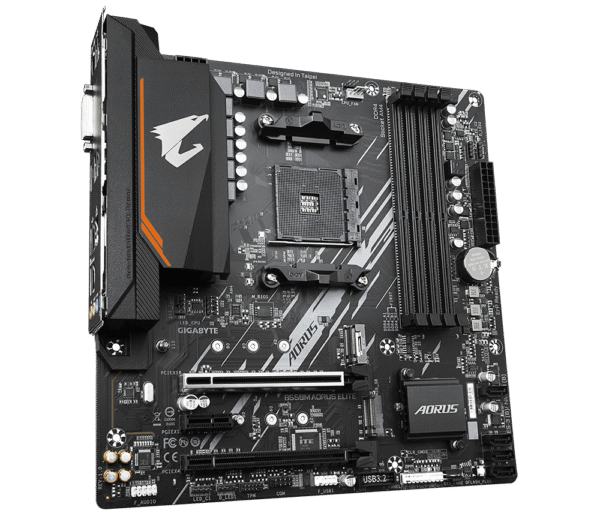 1000 (2) Gigabyte B550m Aorus Elite 1.0 Amd Motherboard/ 5000 Series Supported