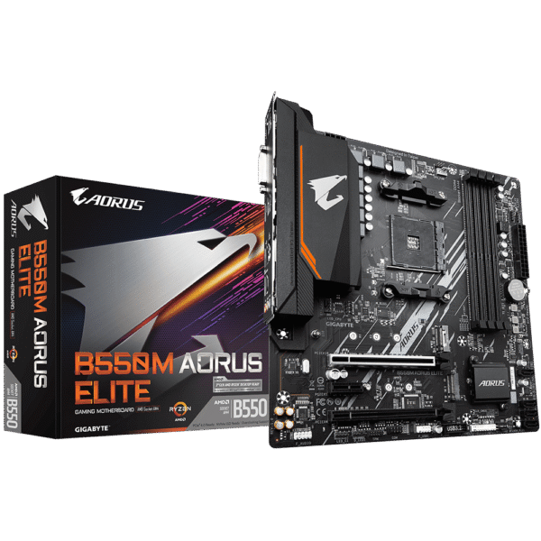 1000 Gigabyte B550m Aorus Elite 1.0 Amd Motherboard/ 5000 Series Supported