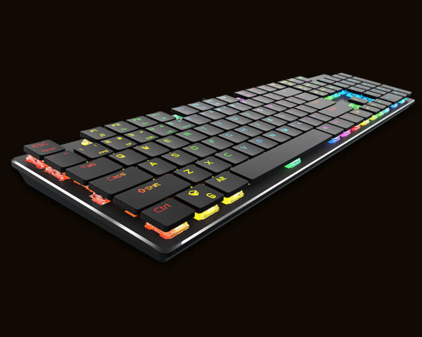 15821603849641 Meetion Ultra-thin Mechanical Keyboard Mk80 With 1yr Warranty