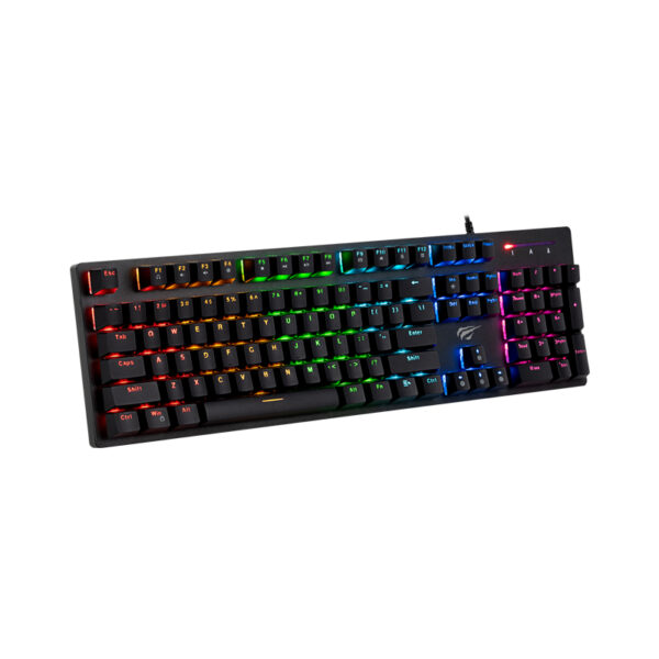 Havit Kb858l Rgb Backlit Gaming Mechanical Keyboard -1yr Wrnty.(k)