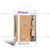 Verbatim Steel-flex Lightning Iphone Ipad Charging Cables - Gold 65623