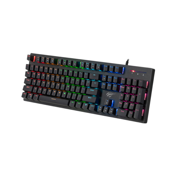 Havit Kb858l Rgb Backlit Gaming Mechanical Keyboard -1yr Wrnty.(k)