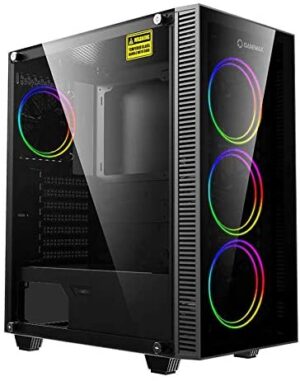 41GUtLUalFL._AC_ Gamemax Dark Range With Tempered Glass Side & Argb Fan/1fan Included